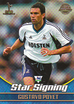 Gustavo Poyet Tottenham Hotspur 2002 Topps Premier Gold Star Signing #TH3